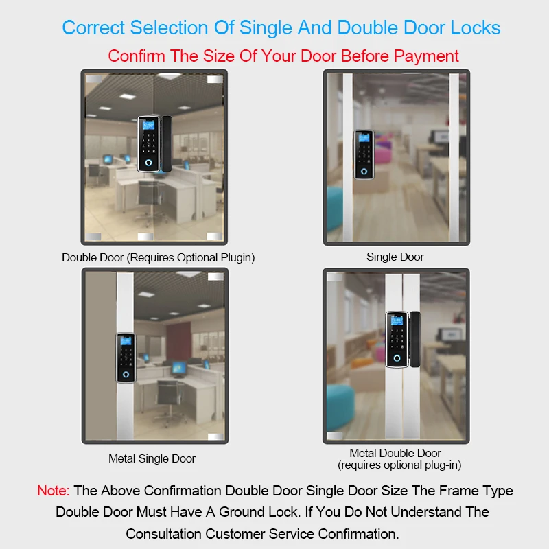 Us 228 0 Eseye Door Locks Fingerprint Glass Door Lock For Home Office Anti Theft Touch Screen Password Keyless Electronic Door Lock In Electric Lock