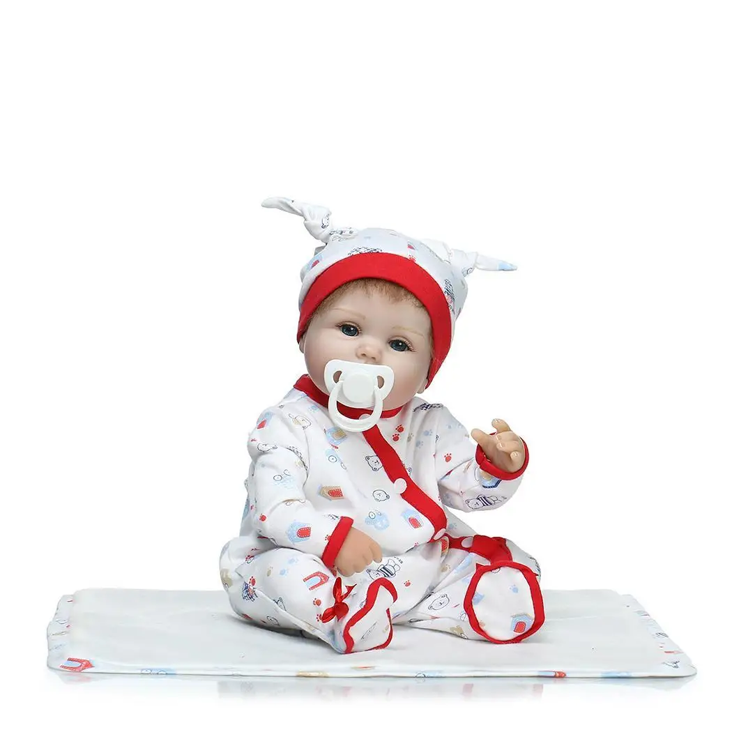 

Kids Soft Silicone Realistic With Clothes Reborn Opened Eyes Baby 2-4Years Collectibles, Gift, Playmate Doll