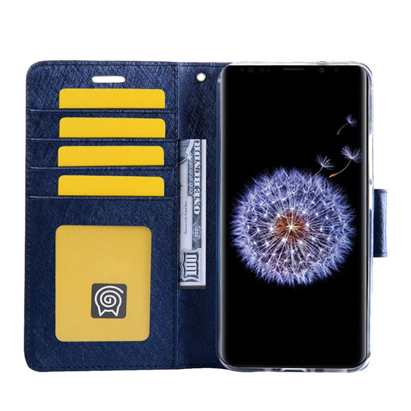 Магнитная Флип карты Бумажник кожаный чехол для samsung Galaxy Note 9 8 S9 S8 плюс S5 S6 S7