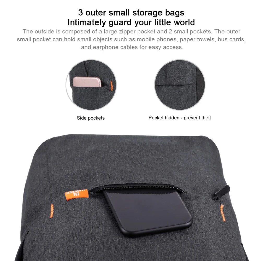 HCH-Haweel 10L портативный двойной наплечный рюкзак унисекс для отдыха и спорта нагрудный Пакет Дорожная сумка и Противоугонная/Водонепроницаемая функция