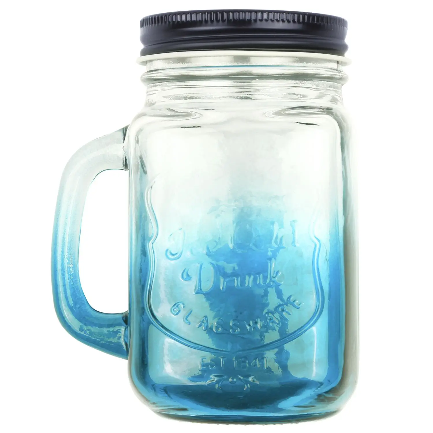

Fashionable Vintage Mason Glass Drinking Jar Bottles Cup 500ML/17oz
