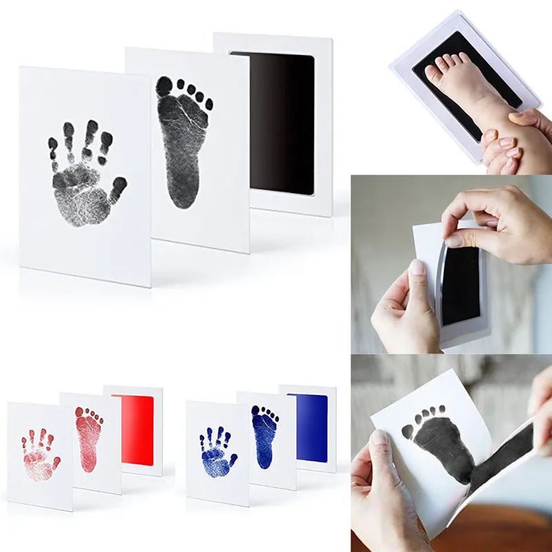 Baby Paw Stamp Creative Diy Gifts Craft Stamp-pad Ink Print Pad Foot Photo Frame 3PCS Touch Souvenir Gift Hot SALE | Дом и сад