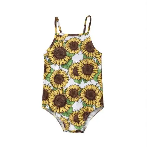

Newborn Baby Girls Floral Swimsuit Kids Swimwear Swimming One-piece Bikini Baby Swimwear