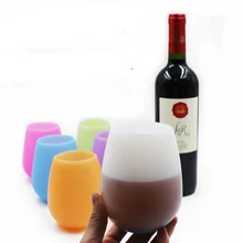 Силиконовые красные вино барбекю кемпинг портативный красное вино чашки Экологичные силиконовые воды чашки открытый easycaring