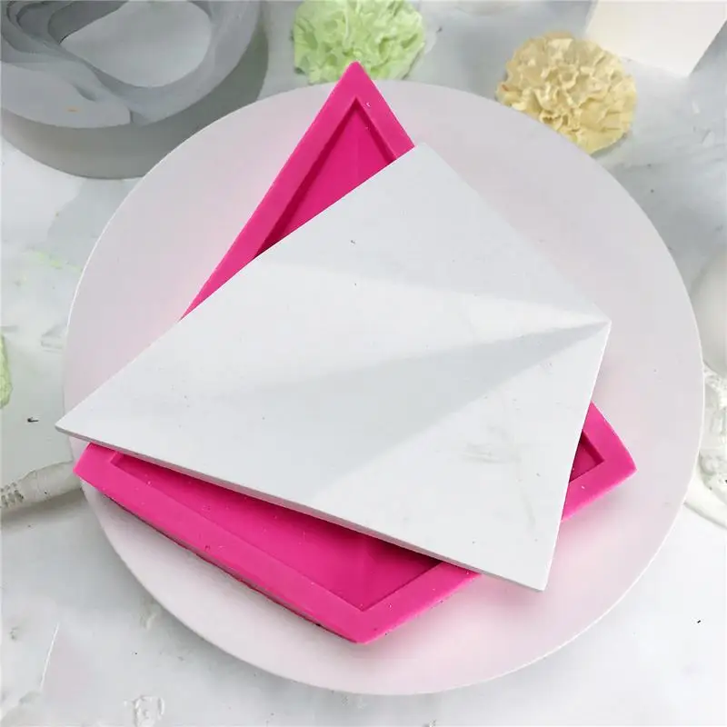 

Clear Water Concrete Cement Pot Silicone Mould Silicone Mould Geometric Shaped Cement Silicone Mould