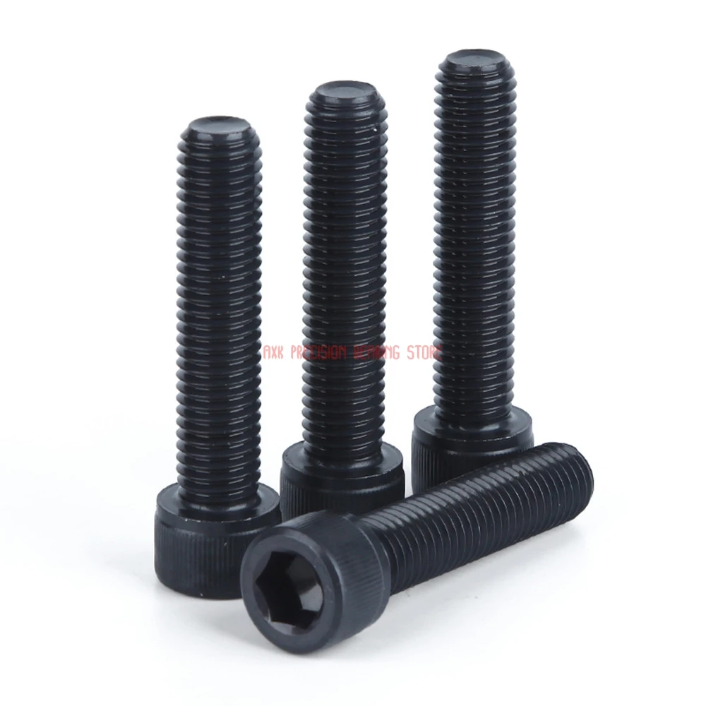 12 9 класс M20x30/40/50/80/100/150 углеродистая сталь полная тонкая резьба крышка