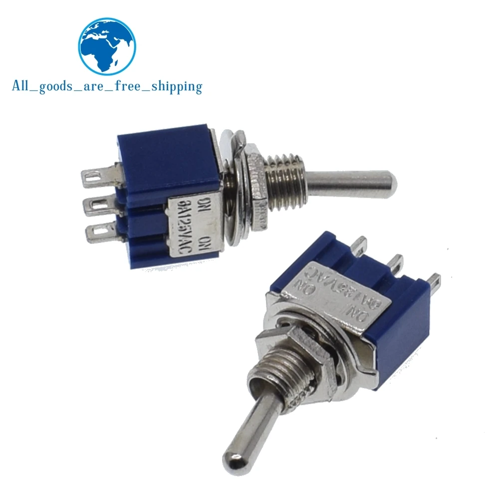 

DIY Toggle Switch ON-OFF-ON / ON-OFF 3Pin 3 Position Latching MTS-103 MTS-102 AC 125V/6A 250V/3A Power Button Switch Car