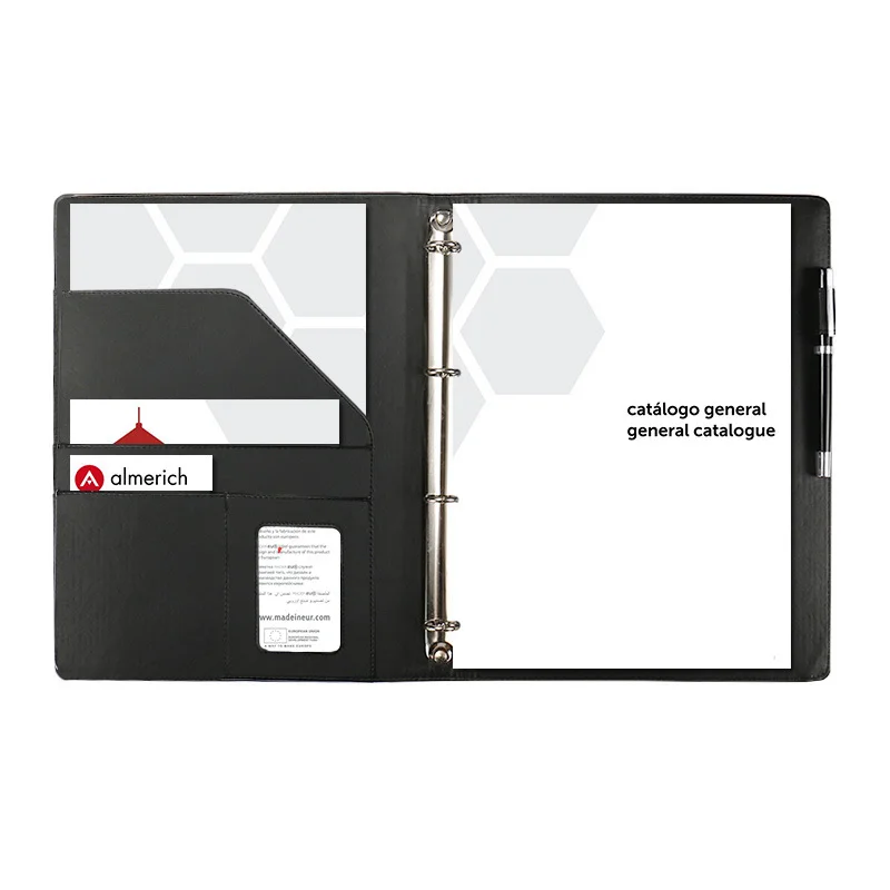

A4 Display Book 4 Rings Binder Document Folder Business Men Women Multifunctional Loose Leaf Filling Product Office Supplies