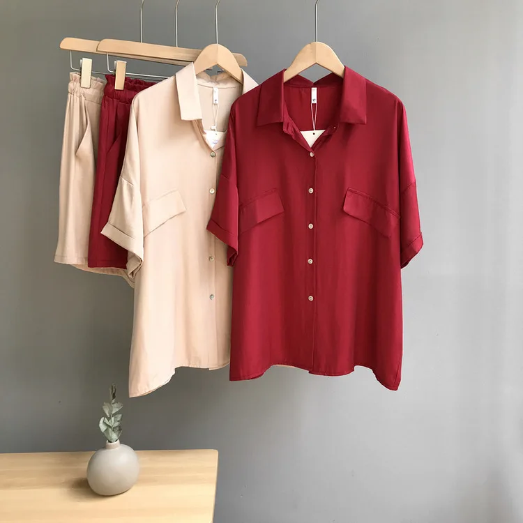 

Mooirue Spring 2019 Femme Streetwear Blusas Suit Suit Loose Turn-down Collar Blusas Lady Boho Tops