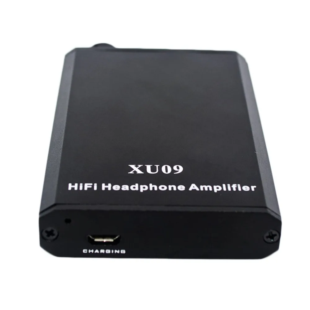Mini Audio HIFI Headphone Amplifier Rechargeable Stero XU09 Portable Headphone Amplifier Effective Sound Card for Laptop PC