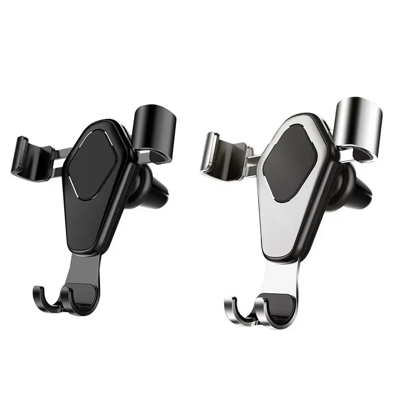 

Car Holder Air Outlet Clip Fixed Phone Aluminum Alloy Rotatable Adjust Gravity Frame Buckle Type Quick Charging Induction Stand