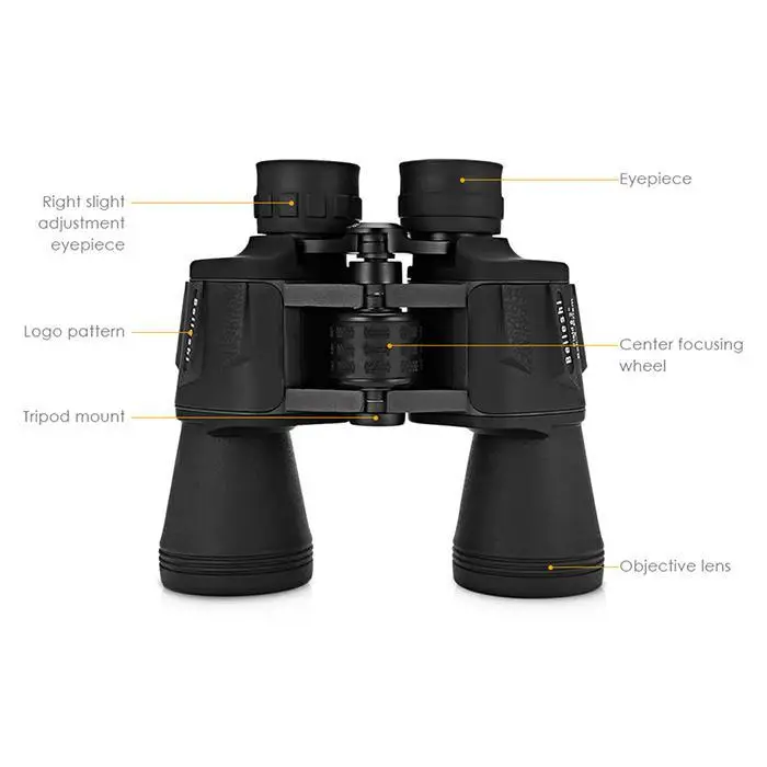 Бинокль Beileshi 20X50 56 M/1000 M HD Vision широкоугольный призматический бинокль открытый