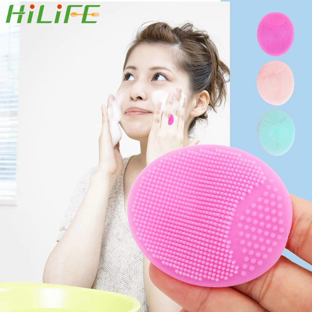 HILIFE Face Wash Pad Baby Shower Super Soft Facial Clean Brush Sponges Scrubbers to Exfoliating SPA Blackhead