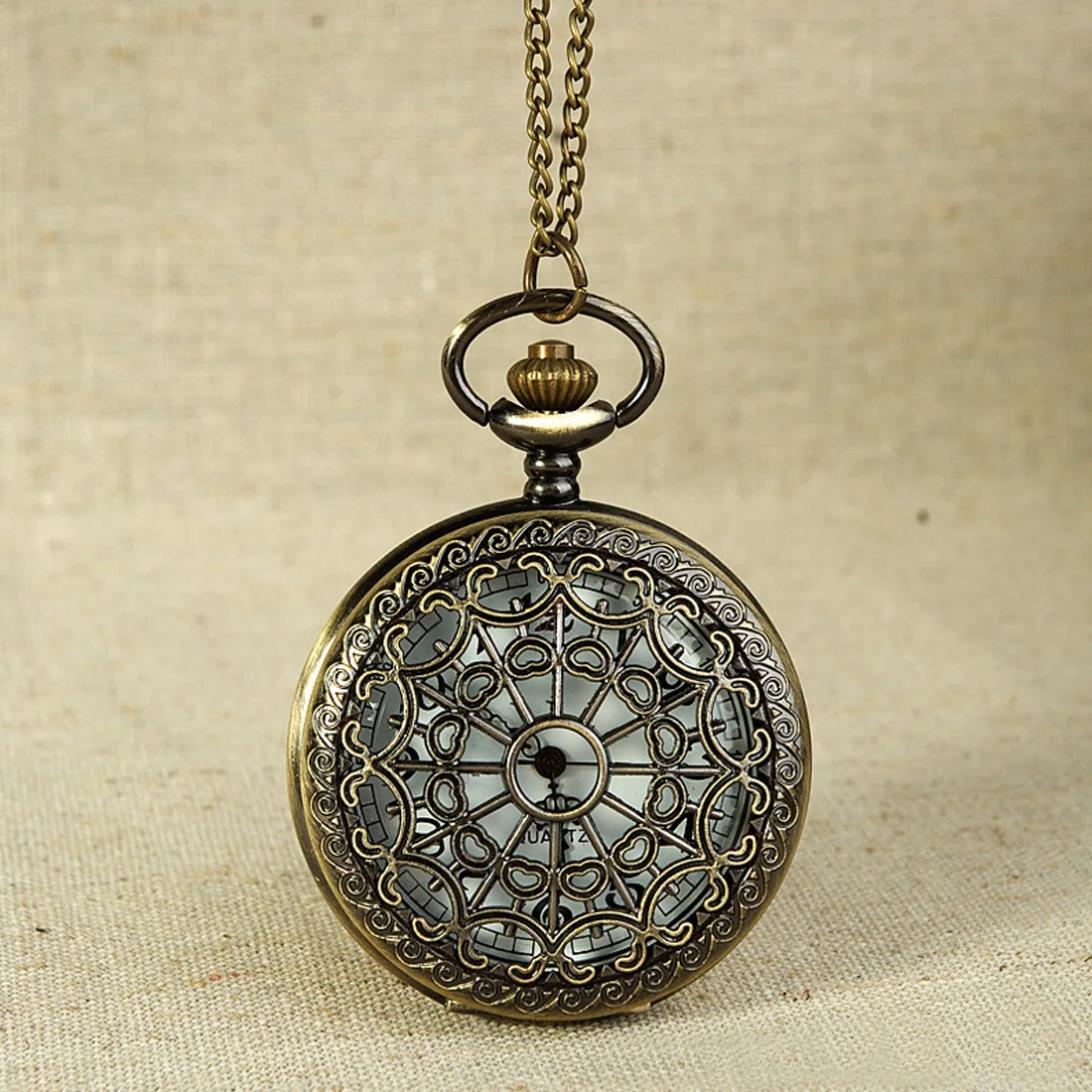 Retro Pocket Watch Hollow Spider Web Pocket Watch European And American Classical Pocket Watch Men And 2