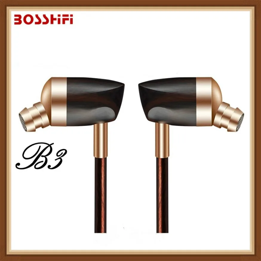 

BOSSHIFI B3 Hybrid Earphone In-Ear HiFi Stereo Wood Earbuds Dynamic and Armature Headphones DJ Headset for Samsung/iPhone/Xiaomi
