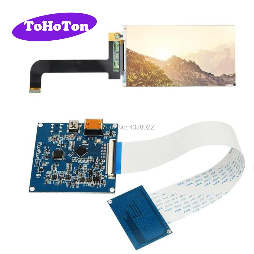 Оригинальный Новый 5 дюймовый 2560*1440 LS055R1SX03 ЖК дисплей с HDMI плата контроллера Wanhao