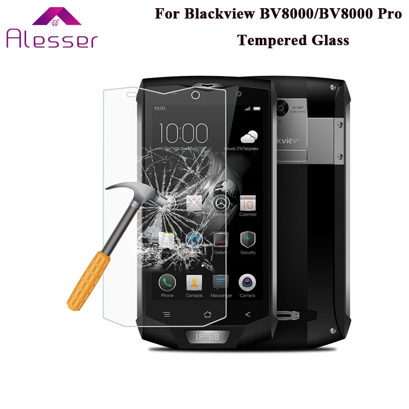 Alesser для Blackview BV8000 Pro Закаленное стекло пленка устойчивая к царапинам