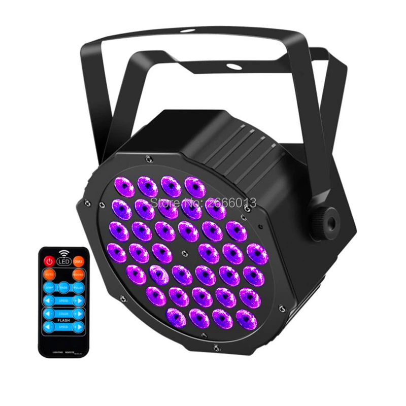 

36X3W UV LED Stage Light /Remote Sound Active Auto DMX LED Par Light Ultraviolet Strobe Par Black Lights For Disco DJ Projector