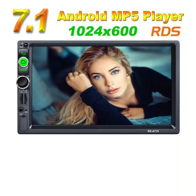 

Car Radio 7 inch 2DIN Android 7.1 Auto Multimedia MP5 Player GPS Navigator FM/AM/RDS WIFI Bluetooth Hands-free Calls