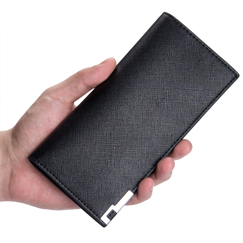 

Men's Long Wallet Simple Soft Leather Business Casual Wallet Wallet Imitation Leather Bag