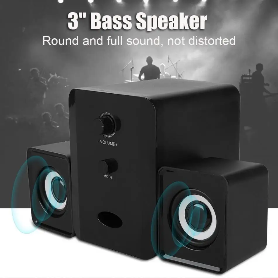 

Ostart D-201 USB Wired Combination Speaker Portable Wired Tablet Computer Speaker Stereo Sound Speakers for Laptops PC