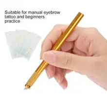 Оформление бровей ручка для татуировки ручка для микроблейдинга тату Перманентный макияж ручной инструмент Полупостоянный ручка для тату, макияжа