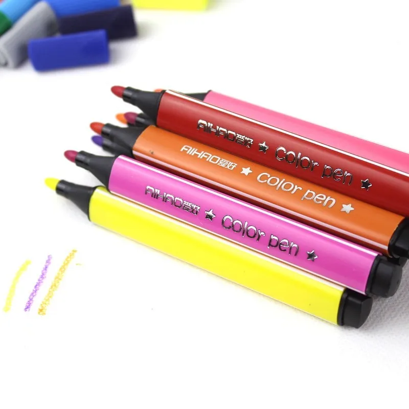 Цветной Художественный маркер, набор для рисования, цветные детские цветные ручки, безопасные нетоксичные для мытья воды, граффити, подарки, канцелярские принадлежности