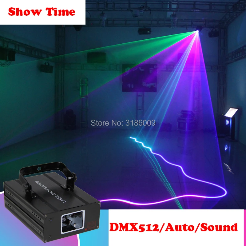 Самое время для дома вечерние DJ лазерный проектор сканер Лазерная линия DMX RGB