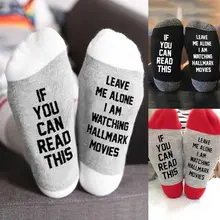 Индивидуальные хлопковые носки унисекс забавные слова подростка Длинные носки с буквенным принтом Повседневные носки до щиколотки