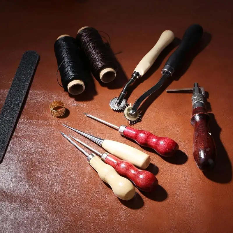 31 шт./компл. Кожа Craft ручные инструменты набор сделай сам с вышивкой по дереву