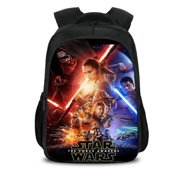 

16 Inch Kids Backpack Star Wars School Bags For Boys Satchel Cartoon Orthopedic Children Backpacks Mochilas Infantis Curel Fancl
