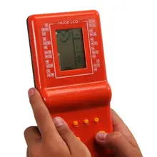 Retro Classic Electronic Tetris Game Player Child Puzzle Toys Random Color