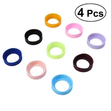 4 шт. силиконовый термостойкий подстаканник портативный держатель для бутылки воды изоляционный коврик чашка красочные подстаканники 65 мм