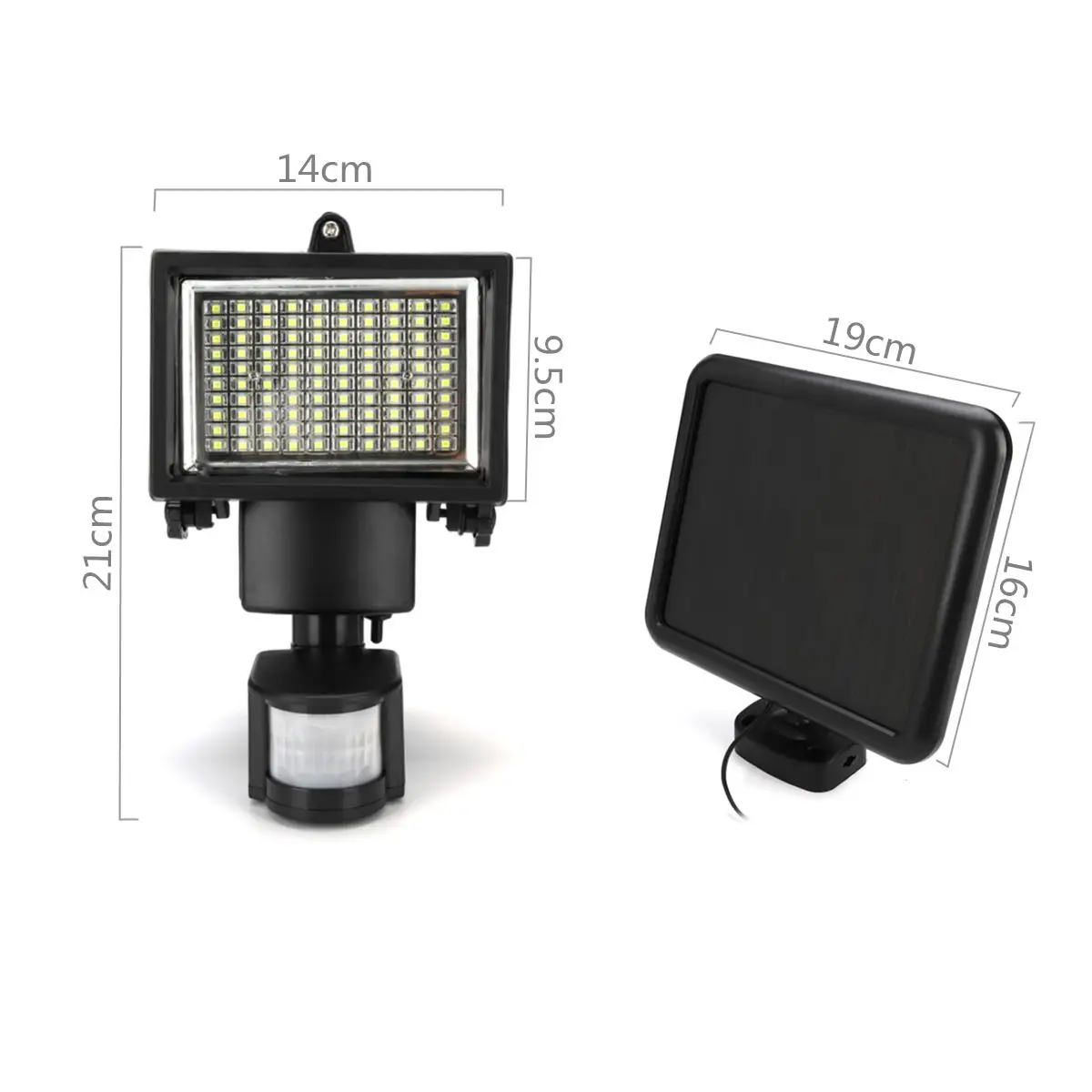 Панель солнечной энергии 100 LED PIR датчик движения прожектор Открытый Сад Двор