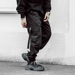 2019 новые весенние Jogger брюки Pantalon Hombre хип-хоп мужские, длиной до щиколотки Для мужчин t брюки черный уличная Sweat Pant Pantalon Homme