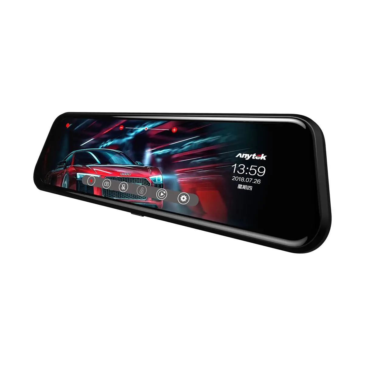 9.66 inch 1080P HD Auto Rearview Mirror Car Video Recorder DVR Dash Camera RearView Media Dual Lens Registrar Curved Screen 9.66 inch 1080P HD Auto Rearview Mirror Car Video Recorder DVR Dash Camera RearView Media Dual Lens Registrar Curved Screen