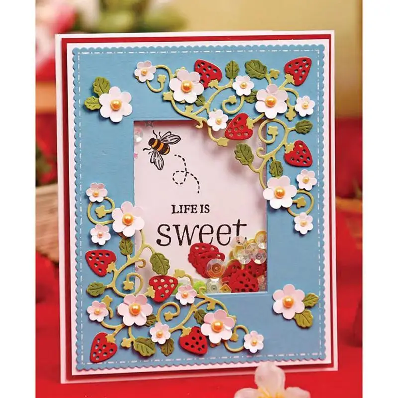 

New DIY Strawberry Metal Cutting Die Scrapbooking Photo Album Embossing Stencils Craft DIY Paper Cards Envelope Invitation Decor