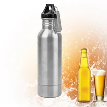 Держатель пивной бутылки стекло Защита для бутылки напитки холодной изоляции крышка с металлической открывалкой для бутылок 304 из нержавеющей стали Портативный