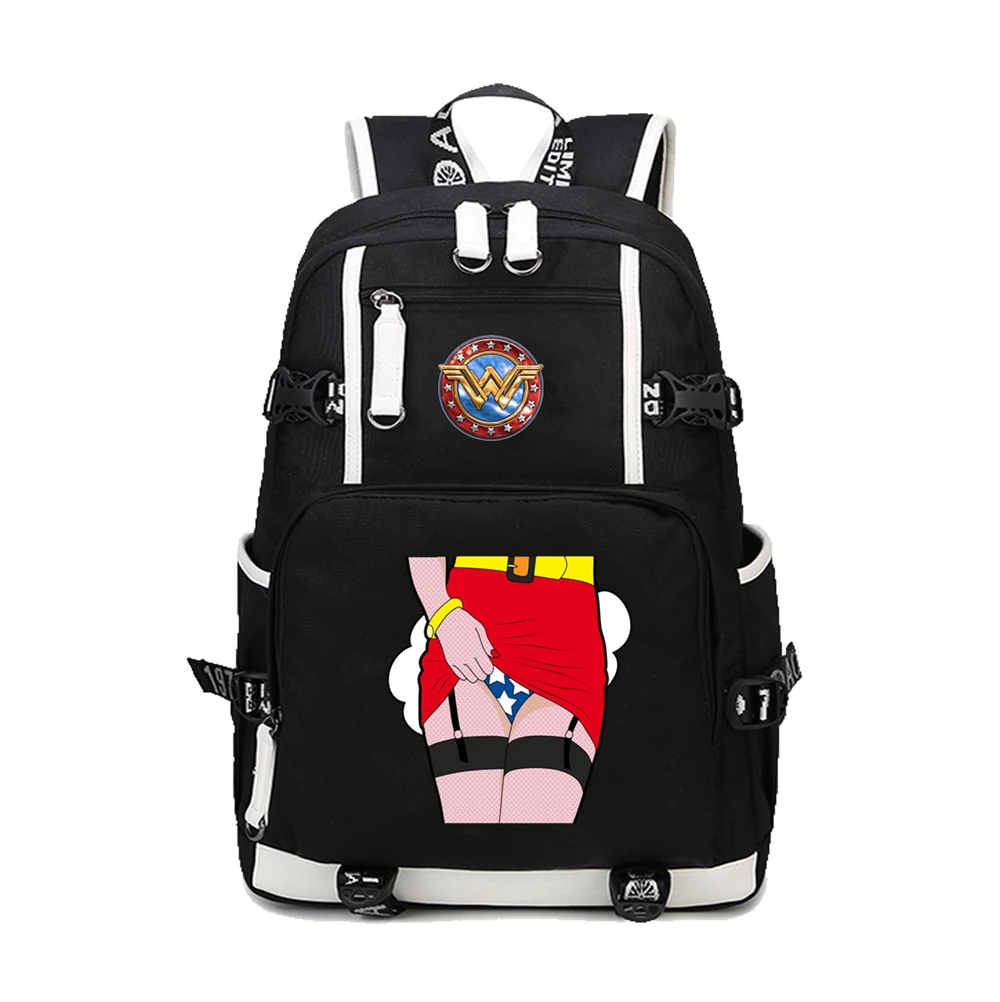 

2019 New DC Superhero Wonder Woman backpack Laptop Bags Unisex Casual School Bags Travel Shoulder Bag for Teenagers Backpack