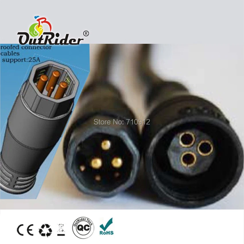 9-контактный разъем водонепроницаемое покрывало для большой Соединительный кабель для двигателя горячая Распродажа в Китае(стандарты CE, EN15194 одобренный OR06A5