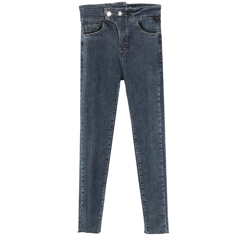 Korean Slim Jeans For Women Skinny High Waist Jeans Woman
