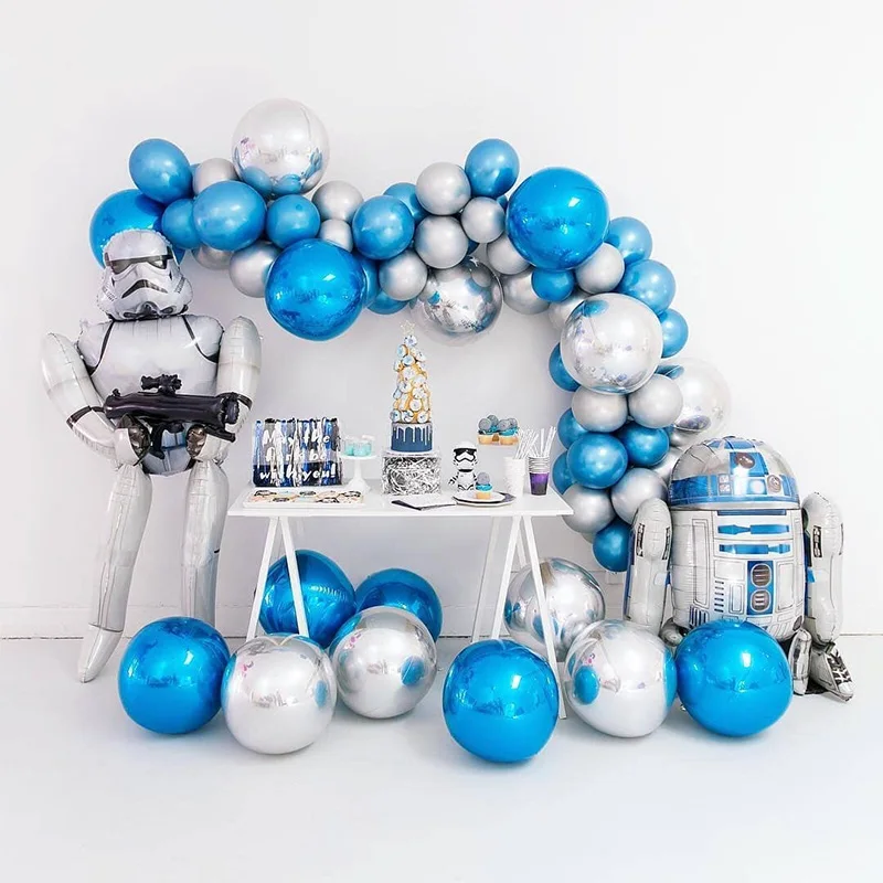 Воздушные шары робота синие надувные 4D игрушки для мальчиков BB8 Звездные войны