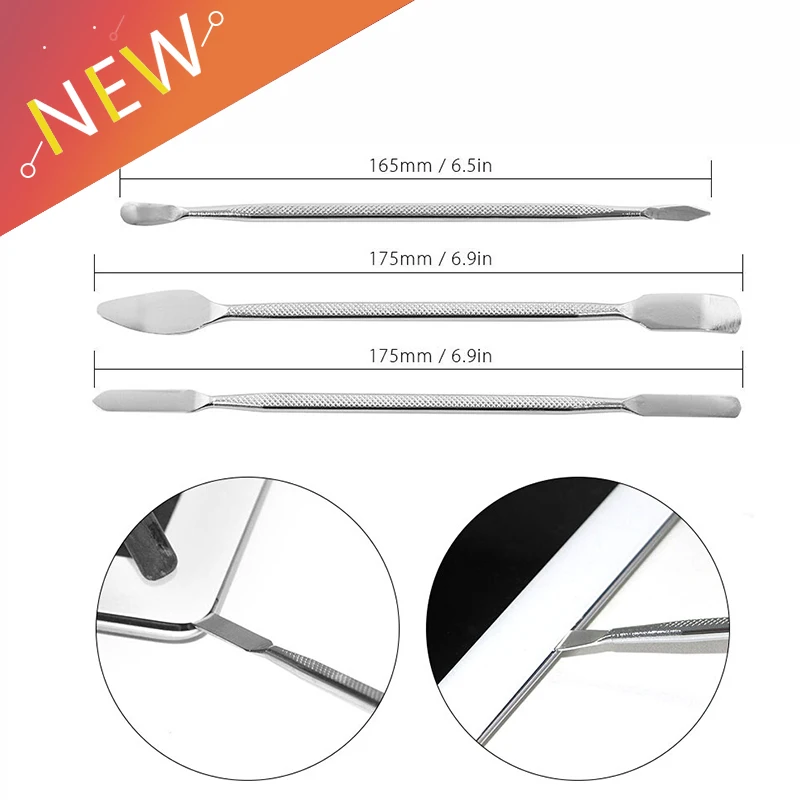 

3 in 1 Universal Hand Tools Metal Spudger Pry Opening Tools Kits Mobile Phone Repairing Tool for Phone Laptop Tablet Smartphone