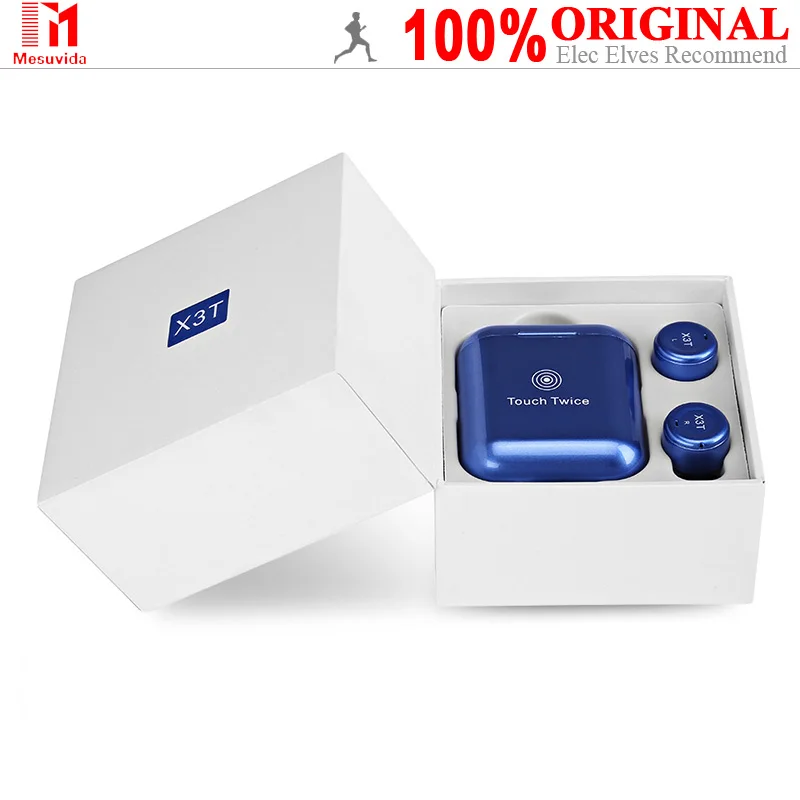 

Mesvida X3T In-ear Earphone Fingerprint Touch Control TWS Wireless Bluetooth 4.1 Earbuds for Sports Smart Phone