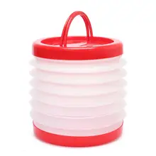 15л переносная крышка Выдвижная складная мойка автомобиля пластиковое рыболовное ведро эффективно предотвращает брызг воды