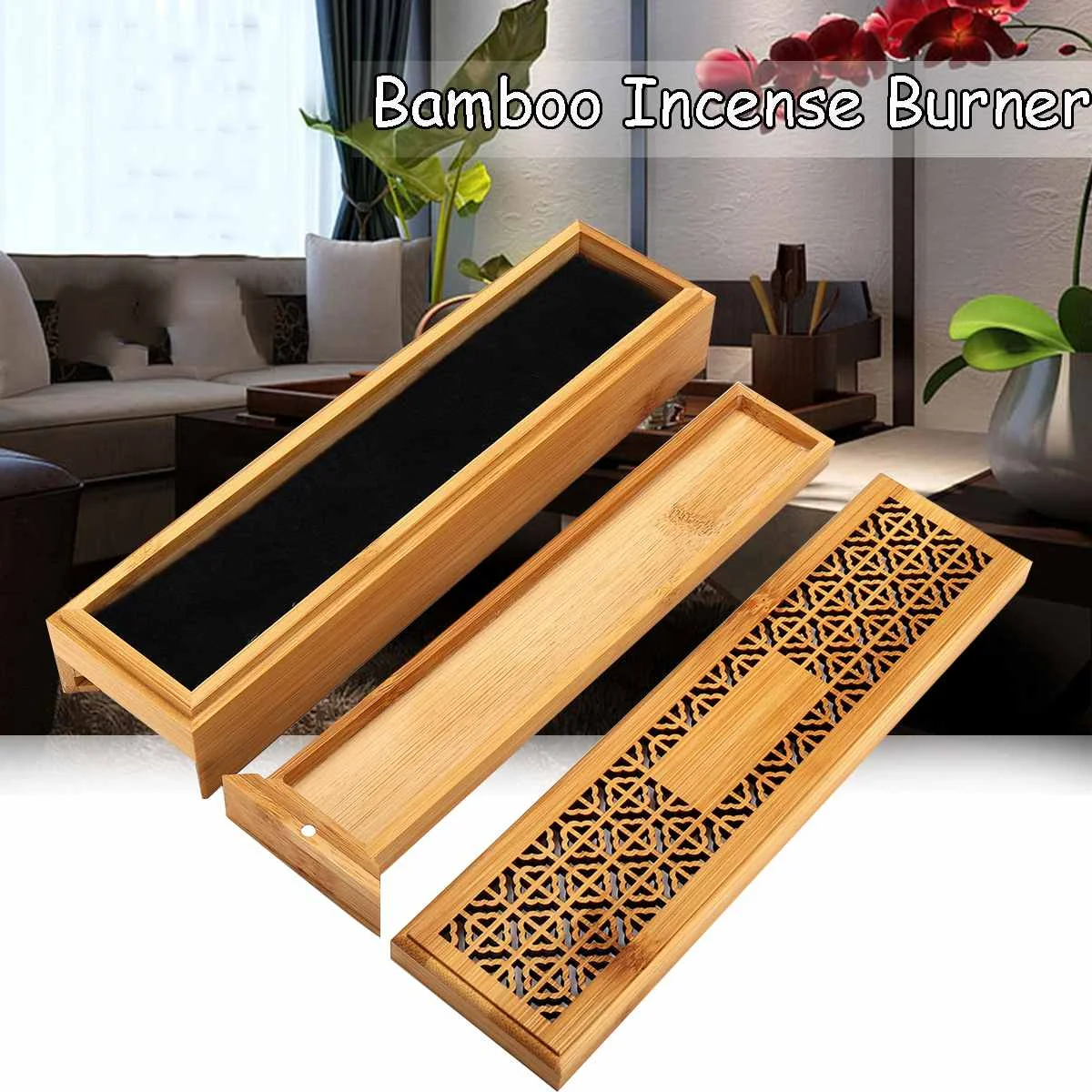 Buy Bamboo Incense Burner Incense Stick Holder With