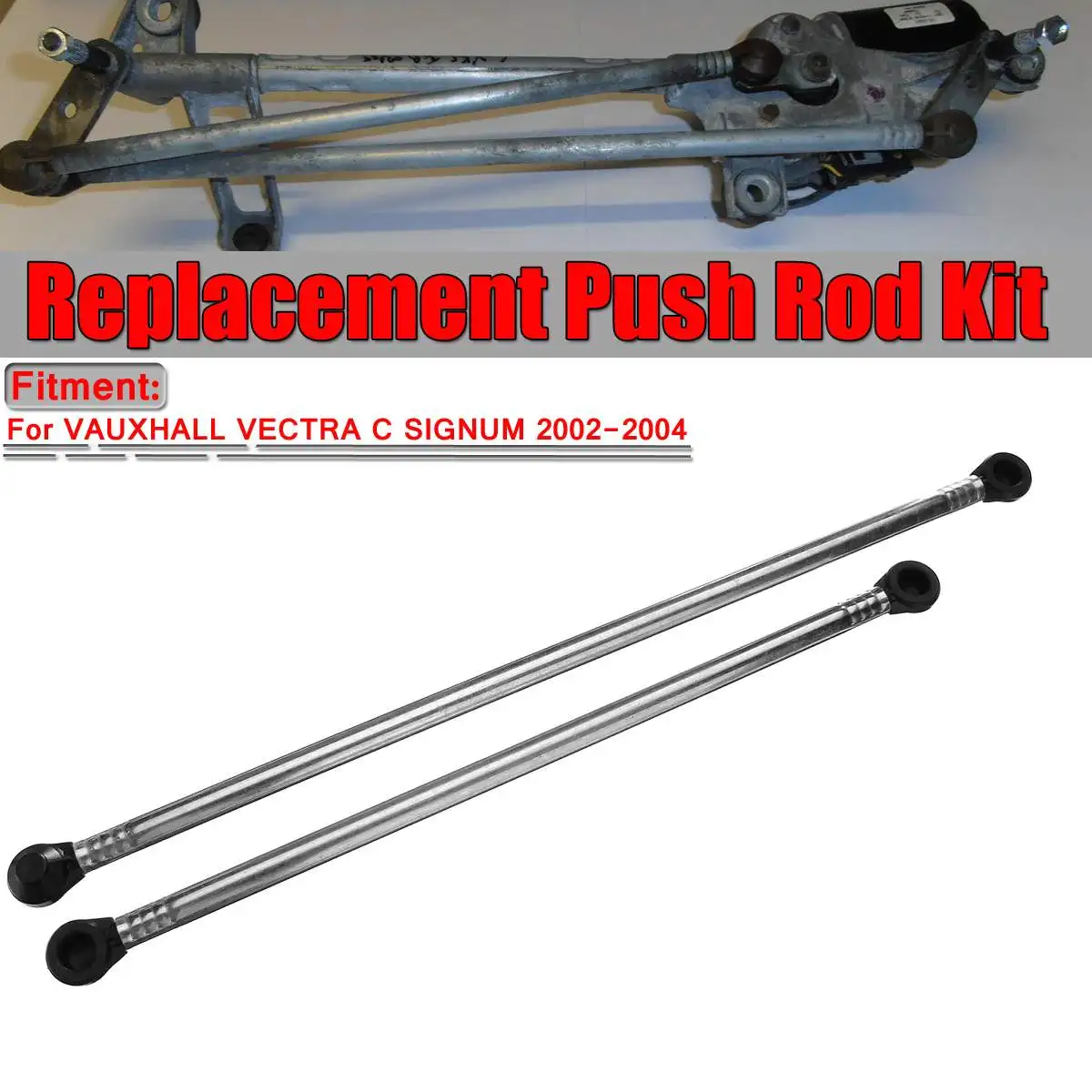 

2PCS Car Wiper Motor Connection Rod Wipex Kit No45 Wiper Motor Linkage Push Rod Set For VAUXHALL VECTRA C SIGNUM 2002-2004