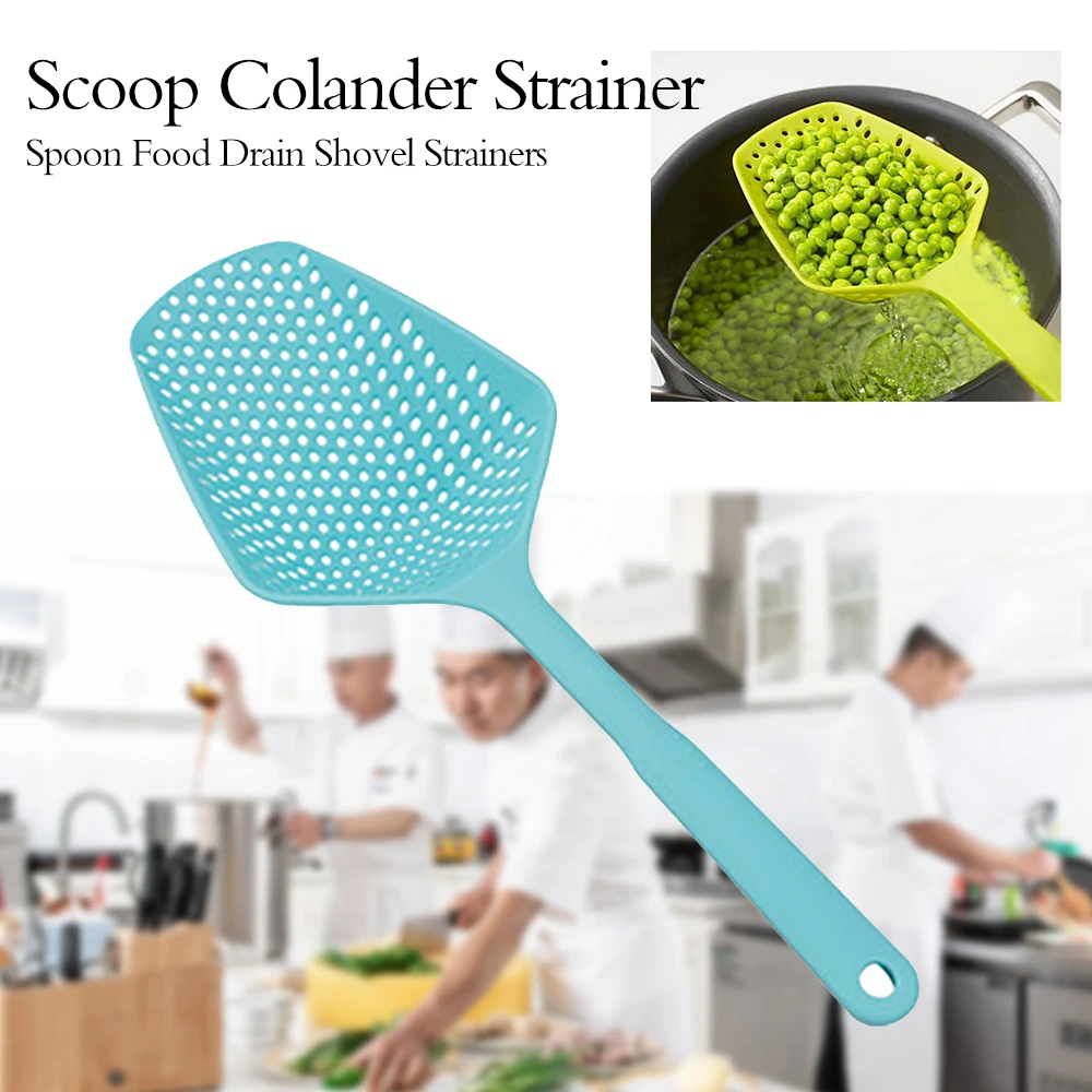 

Scoop Colander Strainer Spoon Food Drain Shovel Strainers Slotted Skimmer with Handle for Cooking Tool Baking Kitchen Accessorie