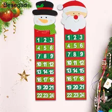 Милый стиль 24 день обратного отсчета к Рождество Advent календари двери стене висит Рождественский фестиваль ребенок игрушки подарок