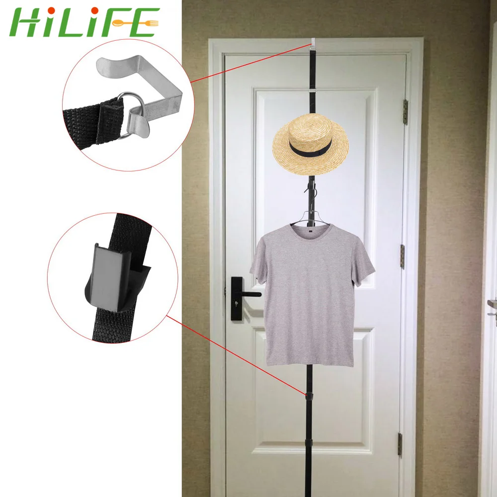 Hilife Hat Bag Organizer Adjustable Over Door Straps Hanger Hook